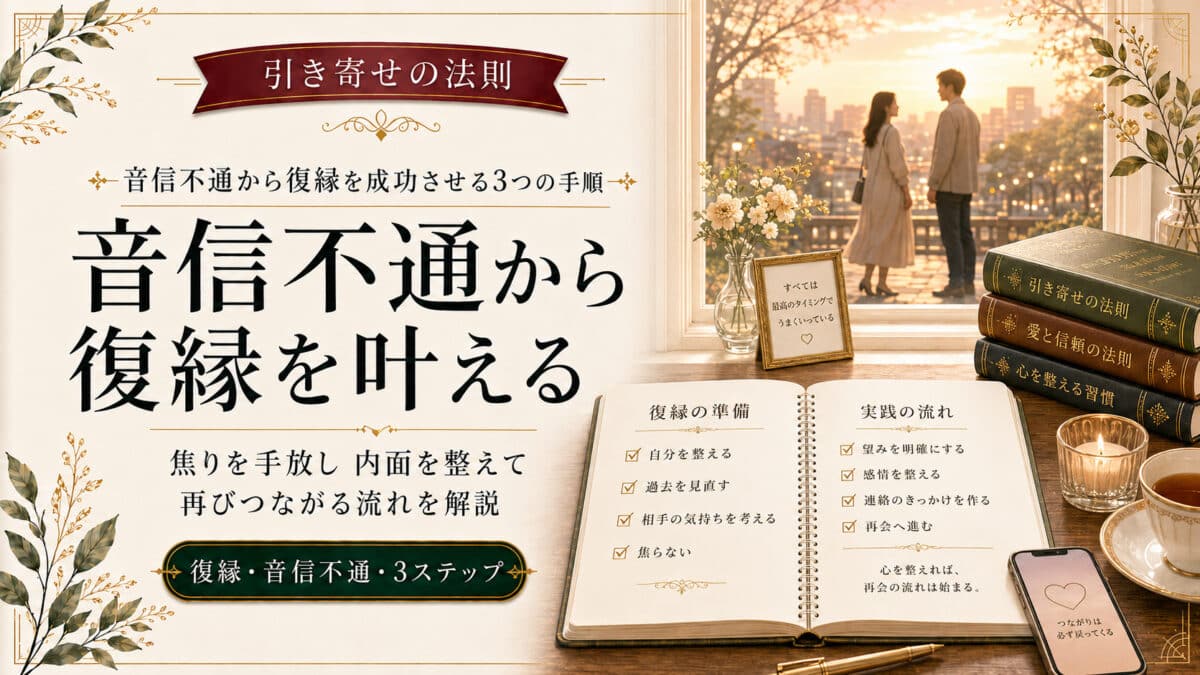 引き寄せの法則で音信不通から復縁