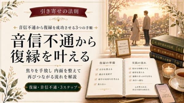 引き寄せの法則を活用して音信不通から復縁を成功させる3つの手順