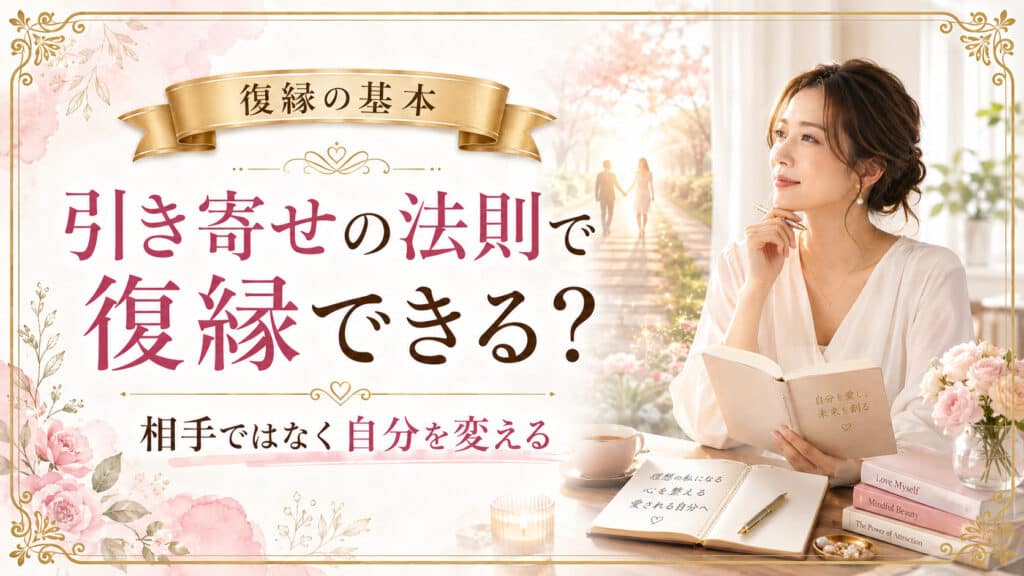 引き寄せの法則で復縁するために相手ではなく自分を変える考え方