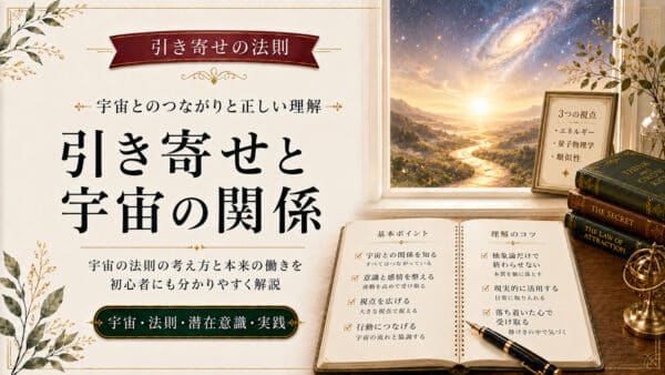引き寄せの法則と宇宙の関係は？正しい働きについて詳しく解説