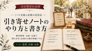 引き寄せの法則のノートの書き方と手帳や日記で願いを叶える手順