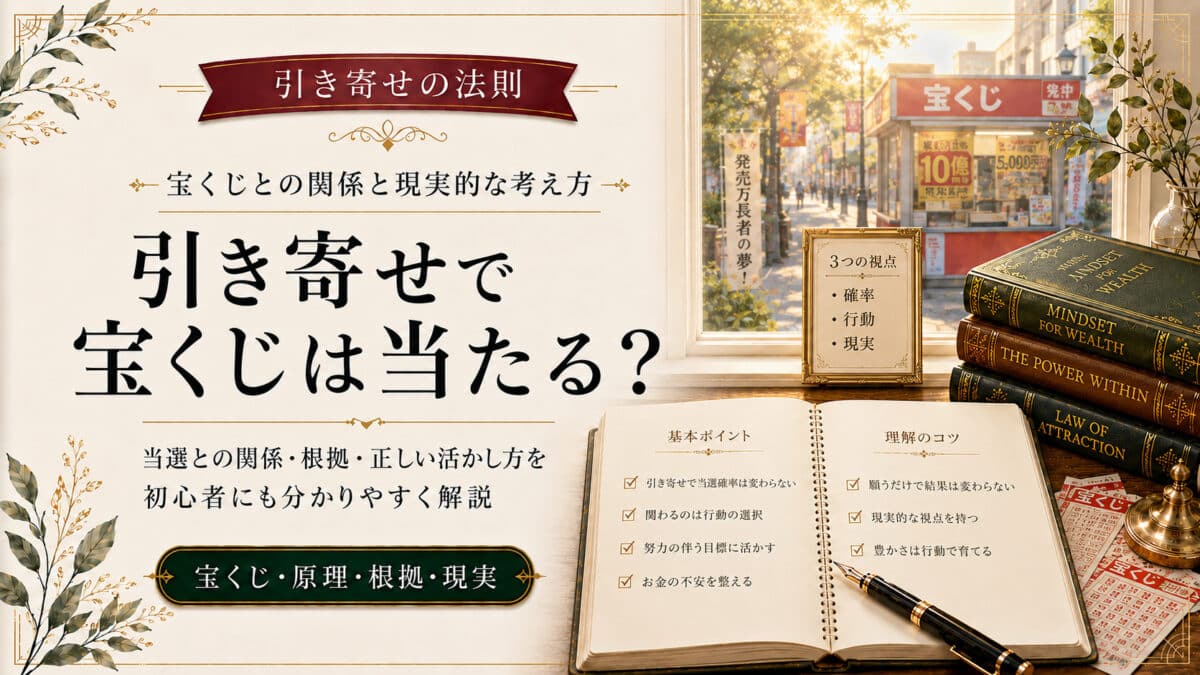 引き寄せの法則と宝くじ