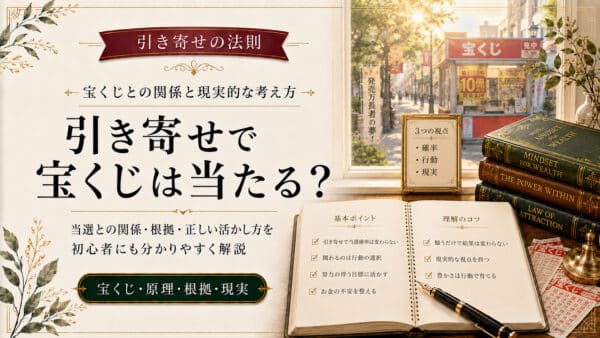 引き寄せの法則で宝くじ高額当選は可能？原理とギャンブルの真実
