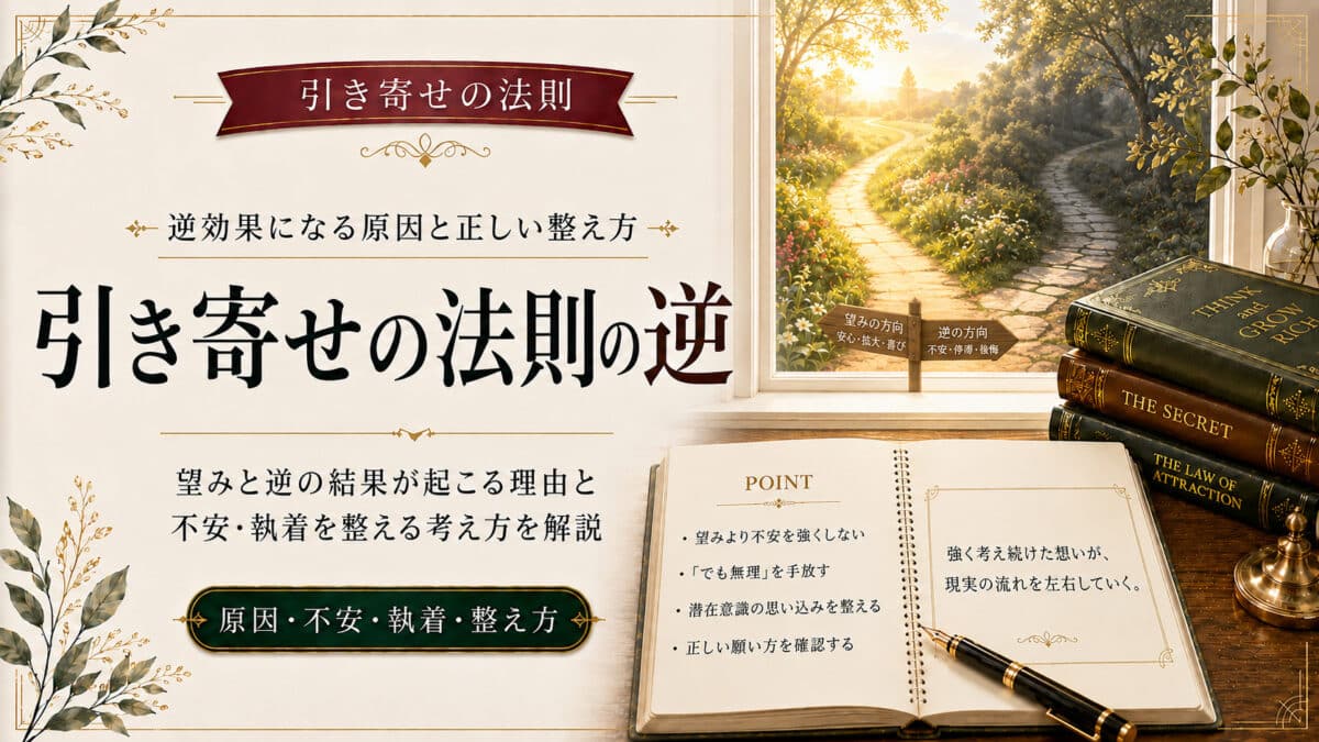 引き寄せの法則の逆
