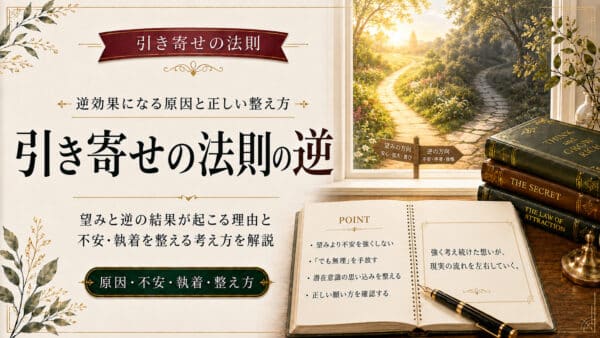 引き寄せの法則で逆や真逆のことが起こる原因は？潜在意識から防ぐ逆効果
