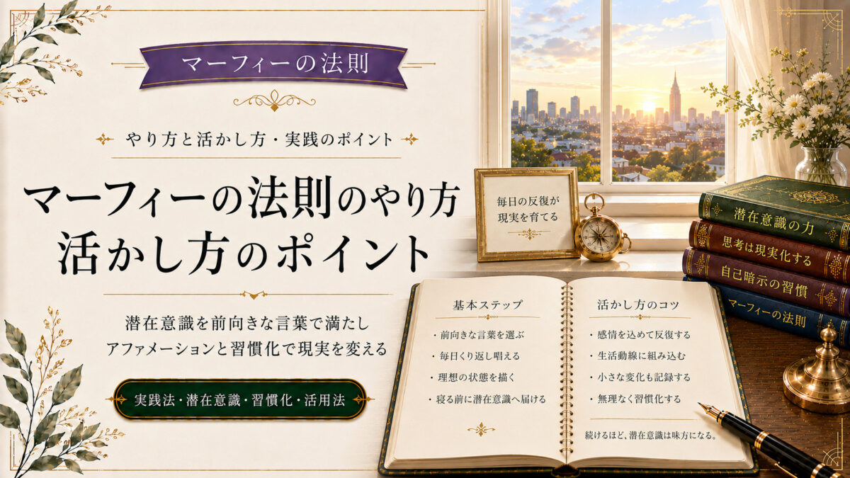 マーフィーの法則のやり方と活かし方
