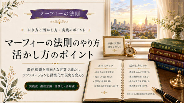 マーフィーの法則のやり方と活かし方、共通点とポイントまで解説