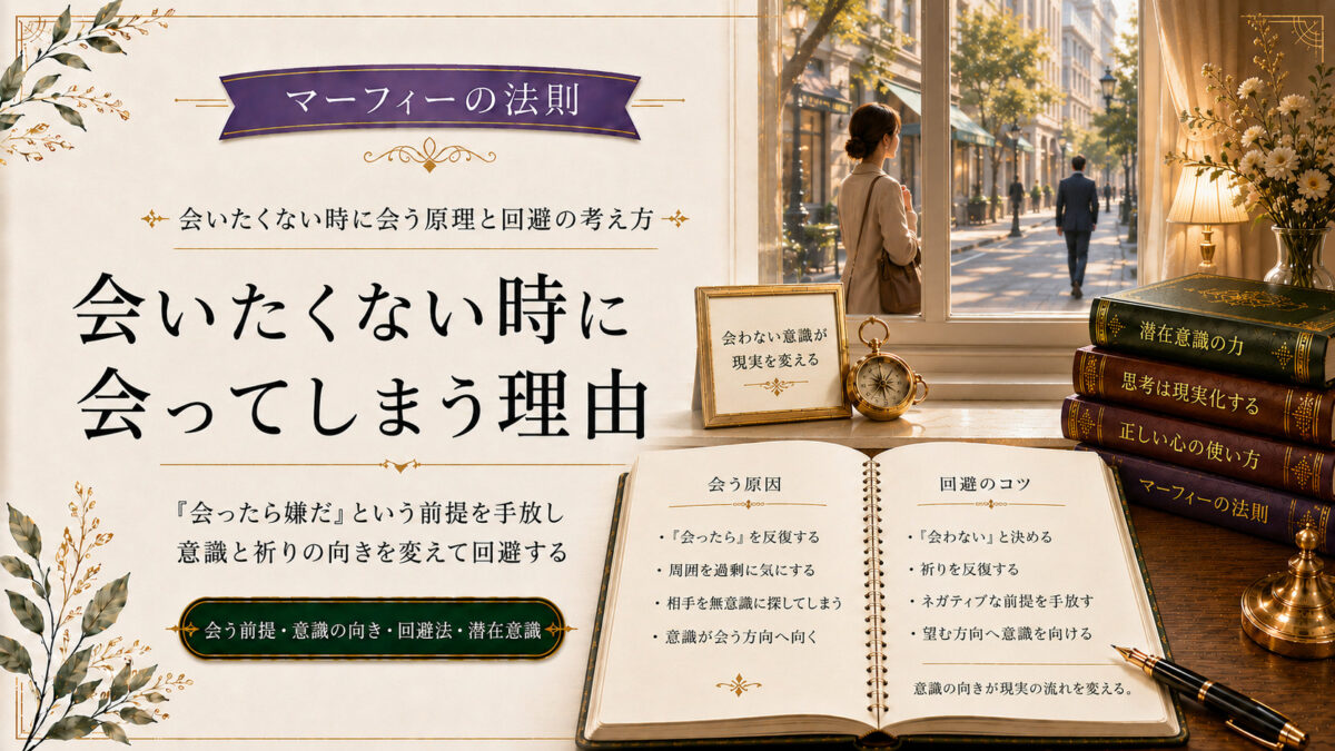 マーフィーの法則で会いたくない時に会う原理