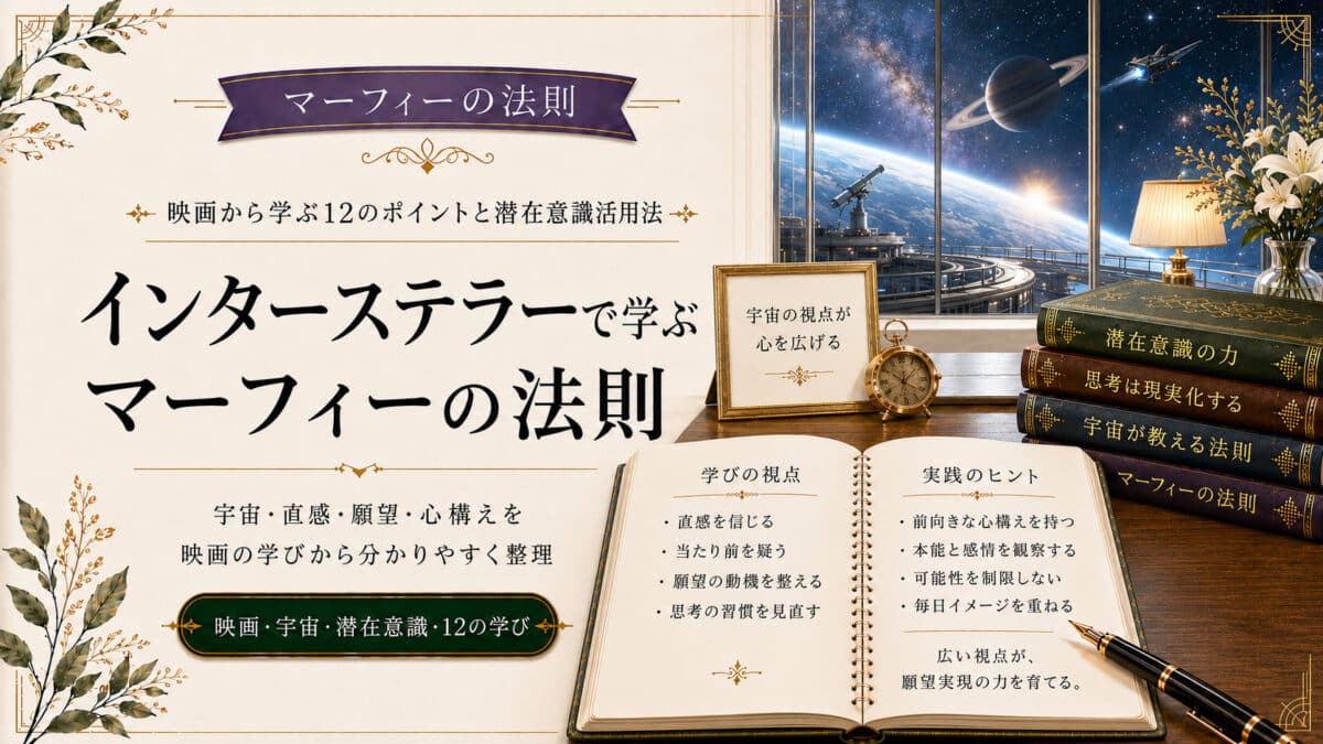 インターステラーから学ぶマーフィーの法則