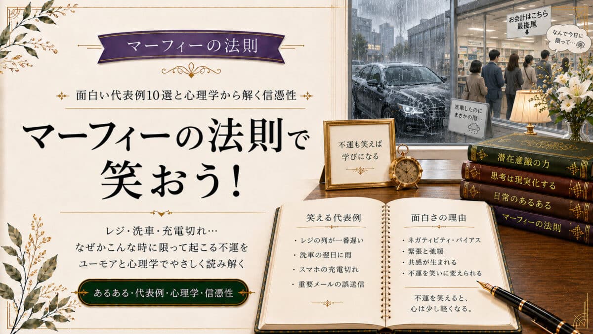 マーフィーの法則で笑おう