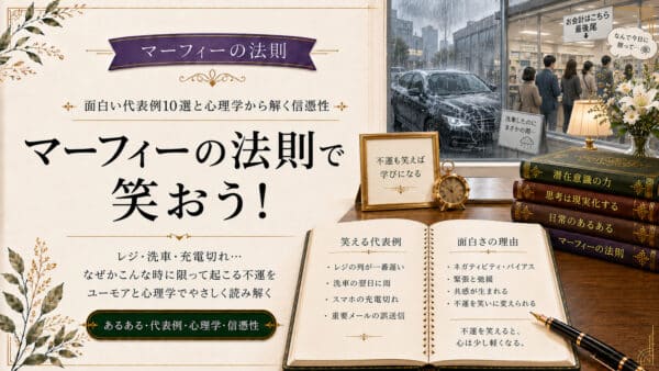 マーフィーの法則で笑おう！面白い代表例10選と心理学から解く信憑性