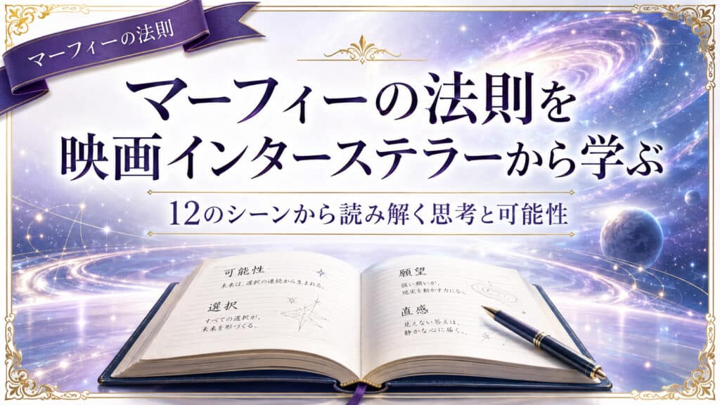 マーフィーの法則を映画インターステラーから学ぶ12のポイント