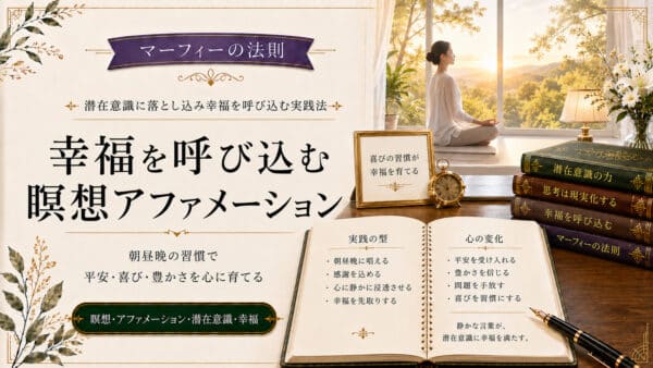 潜在意識に落とし込み幸福を呼び込む瞑想アファメーション
