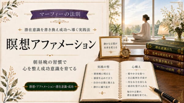 潜在意識を書き換え成功へと導く瞑想アファメーション
