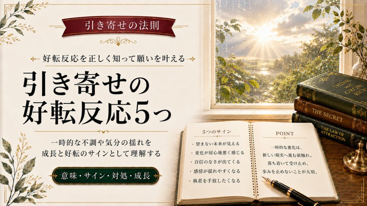 引き寄せの法則の好転反応