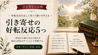 【9割が知らない】引き寄せの法則では好転反応5つが願いを叶えるサインになる