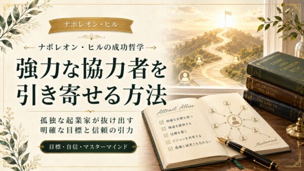 孤独な起業家必見！事業の強力な協力者を確実に引き寄せる方法