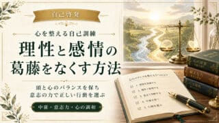 理性と感情の葛藤をなくして心のバランスを保つ自己訓練のコツ