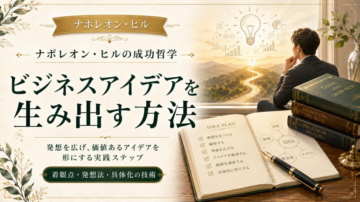 ビジネスアイデアを生み出す方法