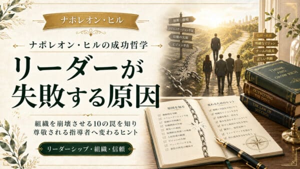 リーダーが失敗する原因とは？組織を崩壊させる10の罠
