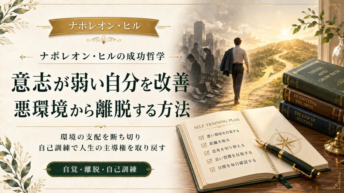 意志の弱さを改善する方法