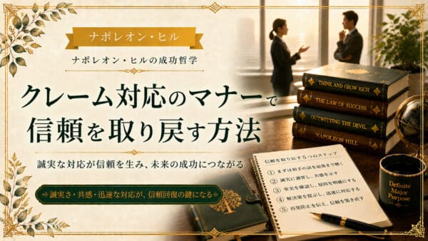 クレーム対応のマナーで怒れる大男を鎮めたシュワッブの成功実話