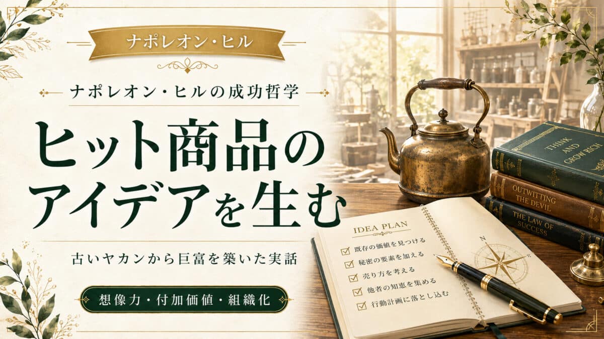 ヒット商品を生み出す