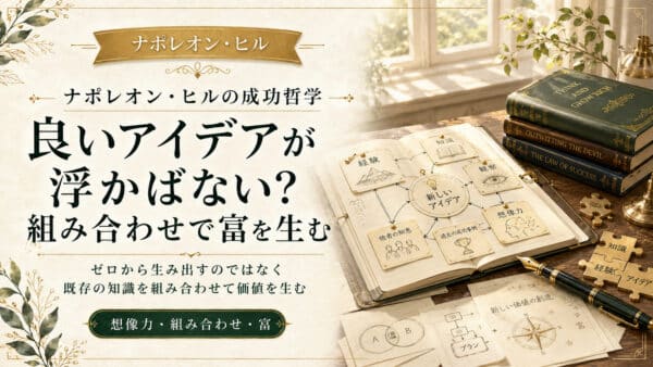 良いアイデアが浮かばない？組み合わせて解決することで富を生む方法