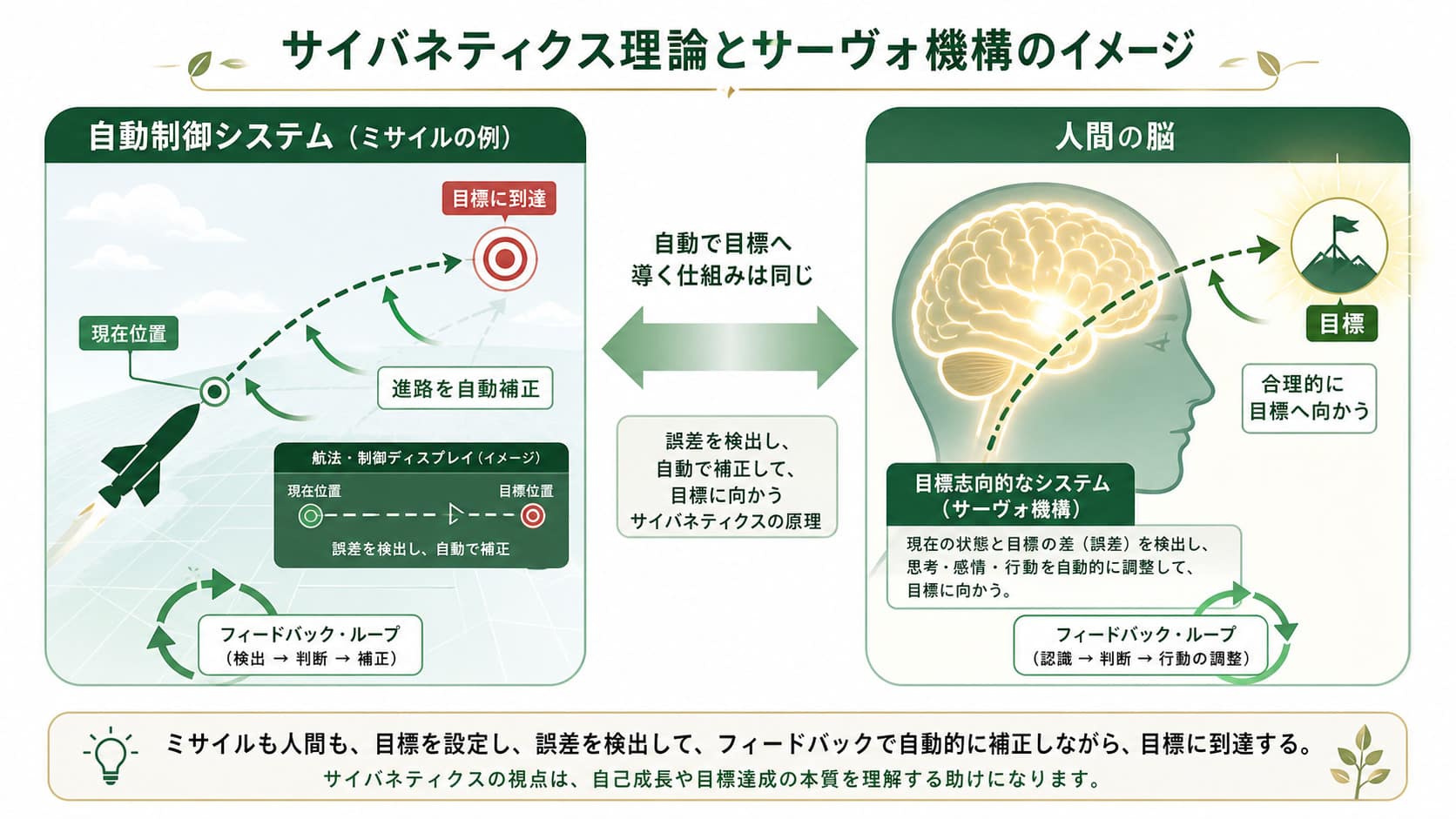 サイバネティクス理論によるミサイルの自動制御システム