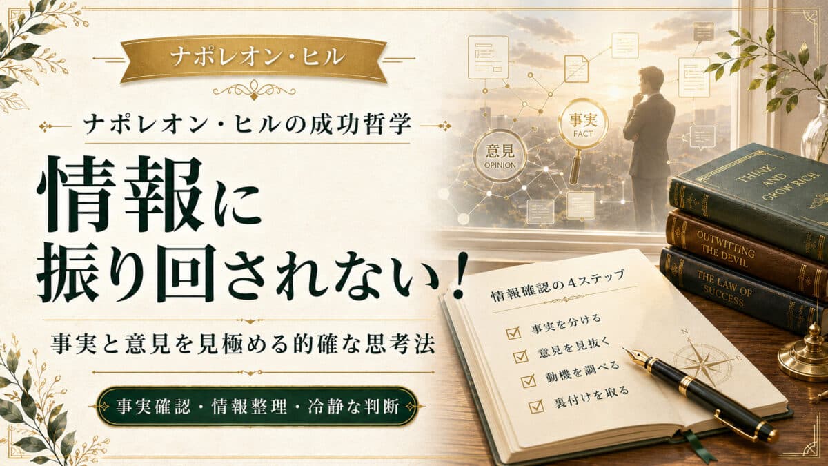 情報に振り回されないこと