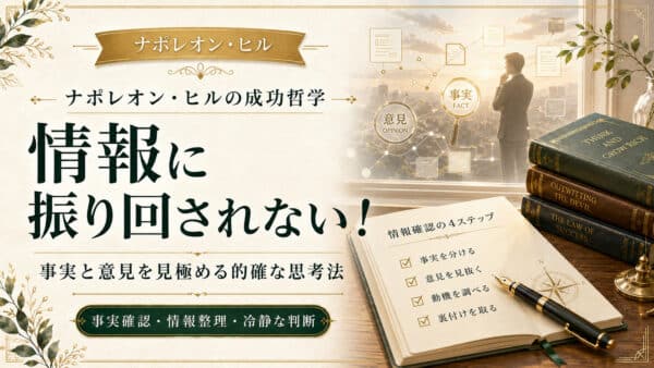 情報に振り回されない！事実と意見を見極める的確な思考法