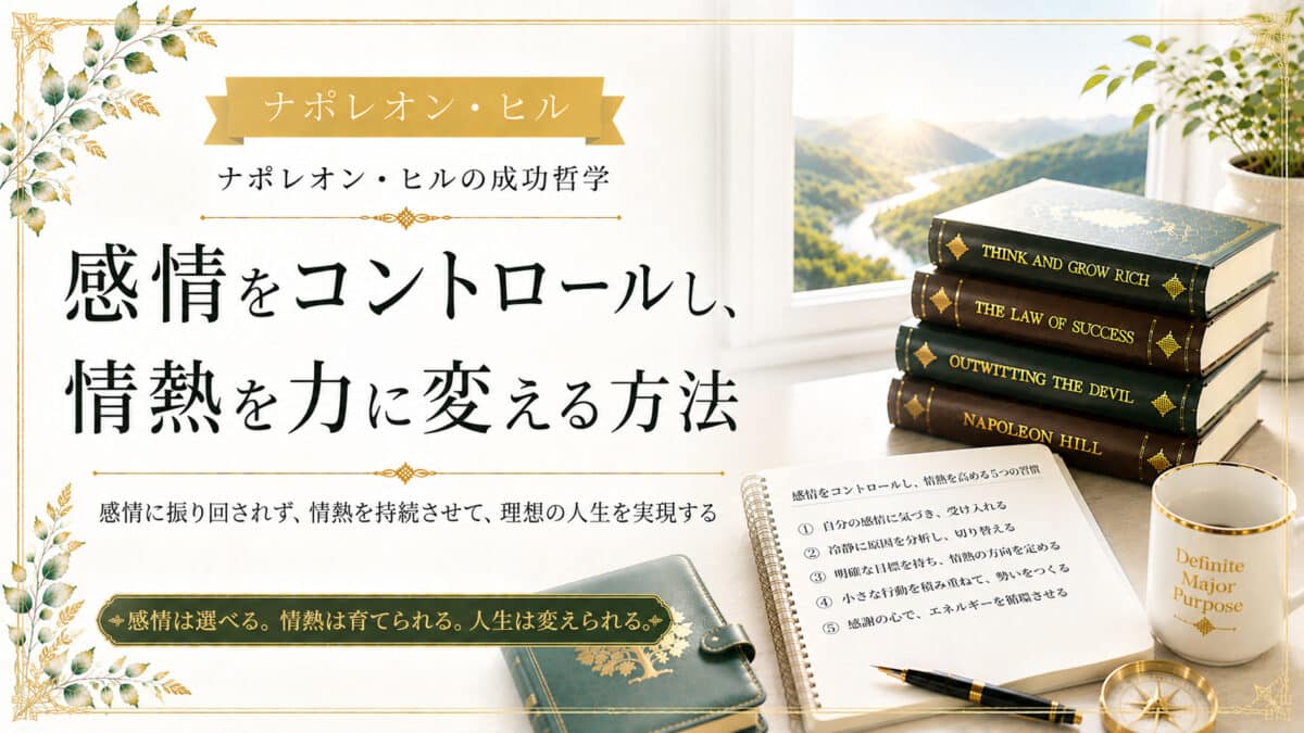 感情と熱意のコントロール