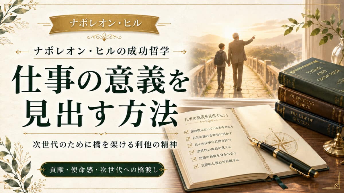 仕事の意義を見出す