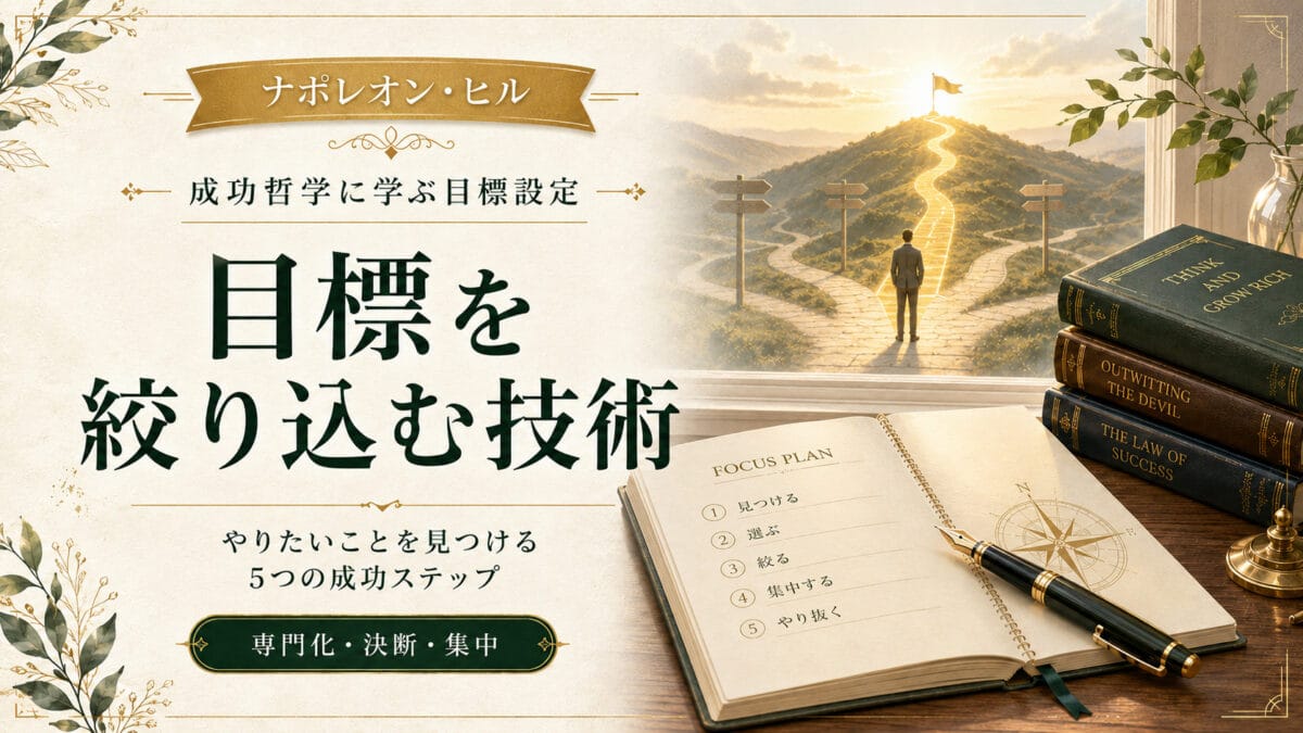 目標を絞り込む5ステップ