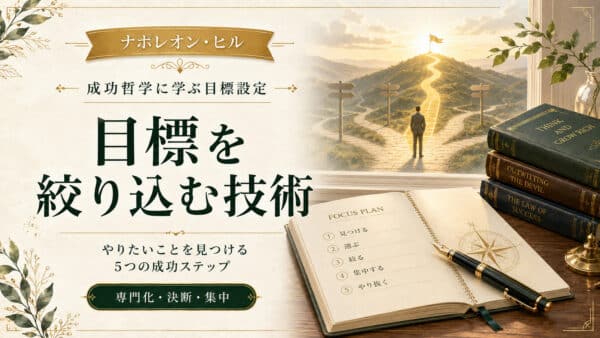 目標を絞り込む技術！やりたいことが見つかる5つの成功ステップ