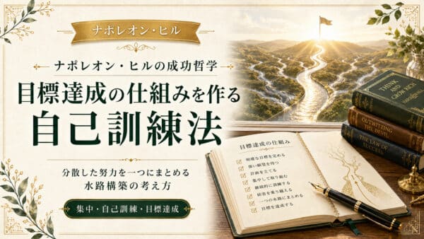目標達成の仕組みを作る自己訓練｜10のメリットと水路構築法