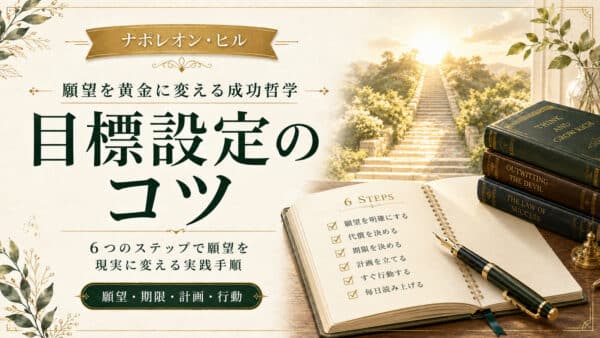目標設定から願望を黄金に変えるコツ｜６つのステップと実践手順