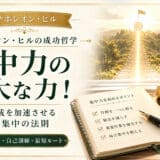 目標達成のための偉大な集中力