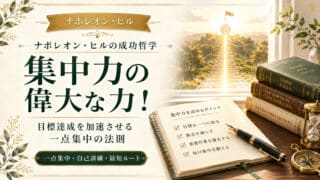 目標達成を加速させる！コントロールされた集中力の偉大な力とは