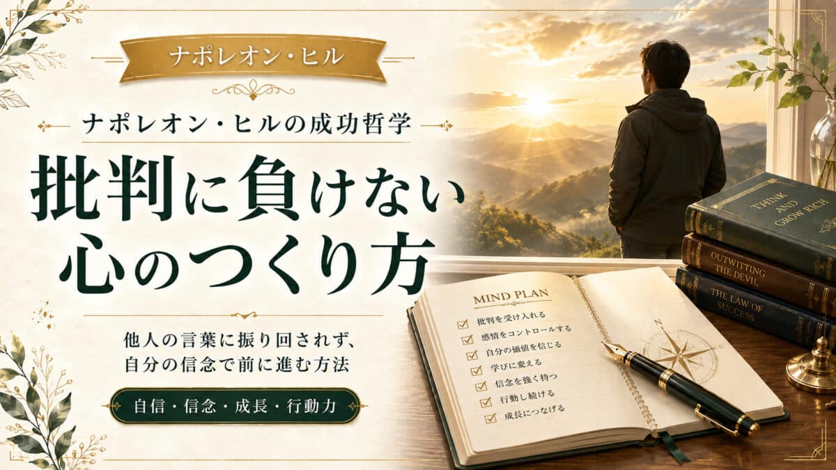 批判を克服する方法