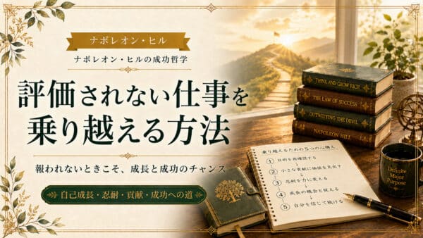 評価されないと悩む人へ！報酬以上の働きがもたらす成功法則
