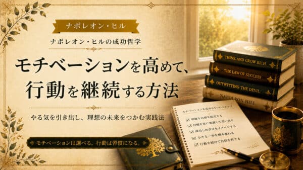 モチベーションの上げ方！自己説得と仲間で熱意を引き出す手順
