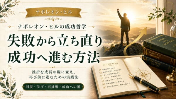 失敗から立ち直る！逆境を利益に変えるポジティブ思考の教科書