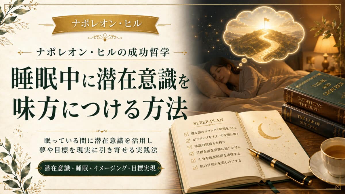 睡眠中に潜在意識を活用する方法