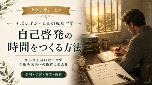 時間がない言い訳をなくす！終身刑の囚人が余暇で人生を逆転させた実話