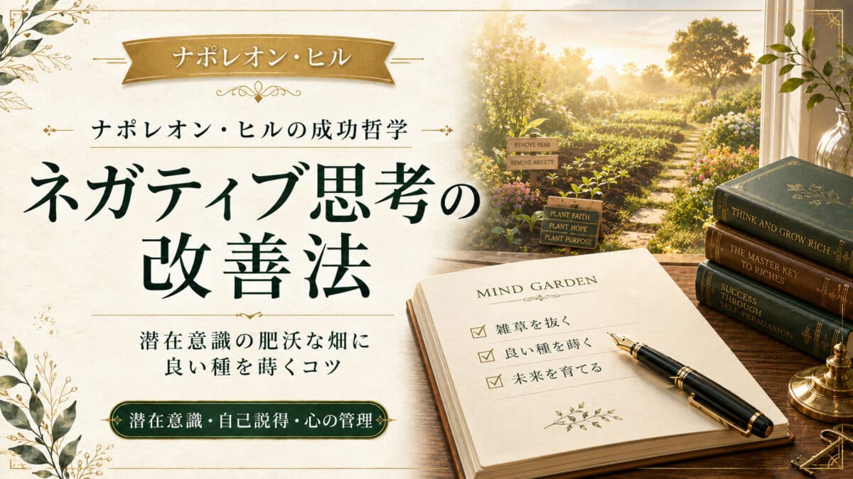ネガティブ思考の改善法