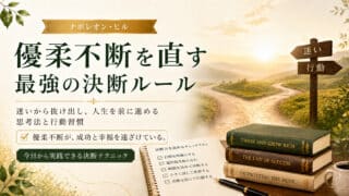 優柔不断で決められない性格を一瞬で直す最強の決断ルール