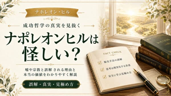ナポレオンヒルは怪しい？嘘や宗教と言われる2つの理由と真実