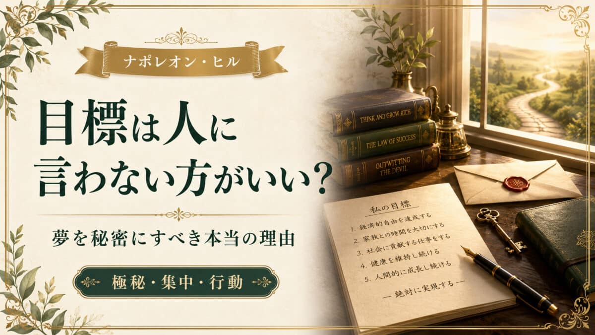 目標を秘密にしておく