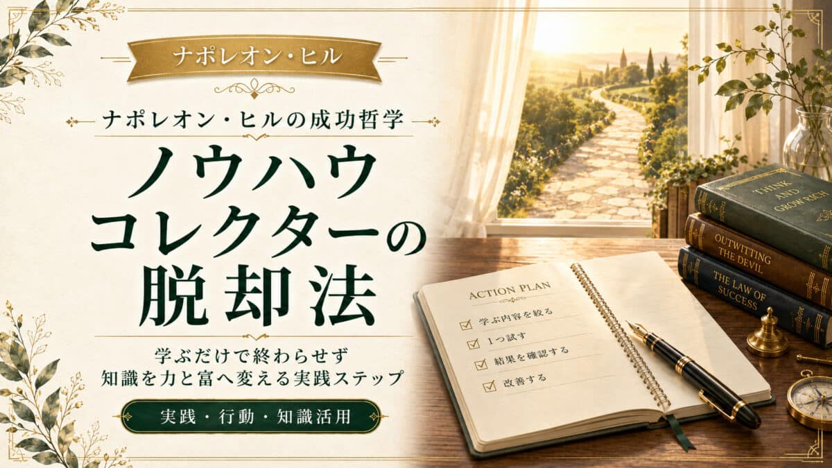 ノウハウコレクターからの脱却
